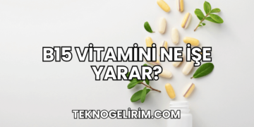 B15 Vitamini Ne İşe Yarar?