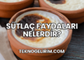 Sütlaç Faydaları Nelerdir?